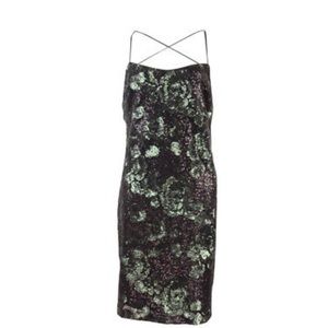 Vera Wang Sequin Cocktail Dress